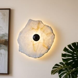 Organic Alabaster Glow Wall Light